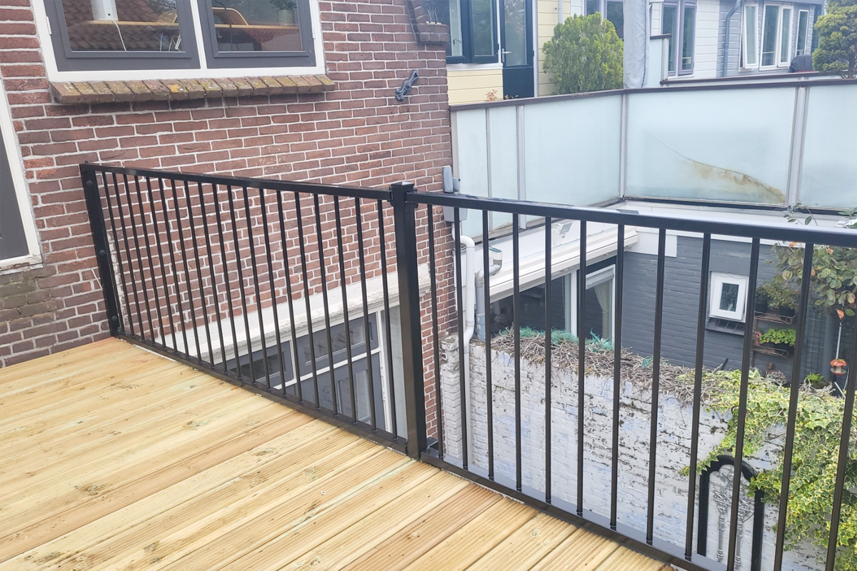 Low Budget hekwerk voor een dakterras