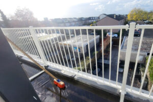 Stalen balustrade outlet